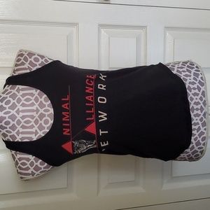 Animal Alliance Network Vegan Activism Women's Racerback Tank Top, Black, Sz S